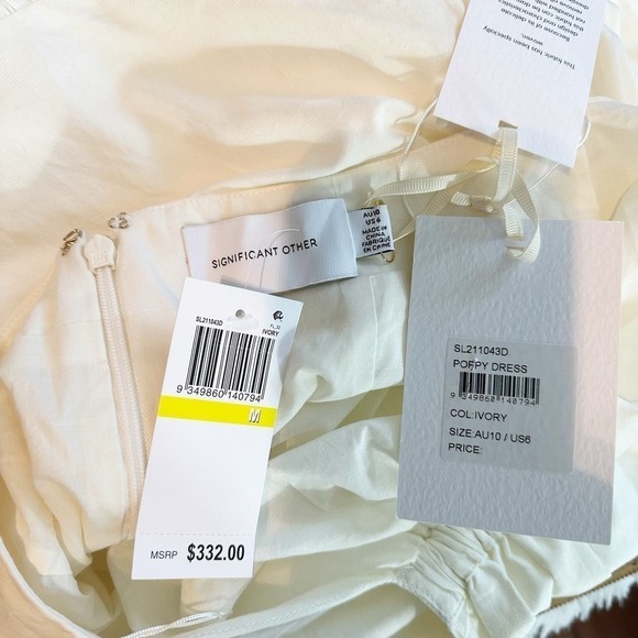 Significant Other Poppy Cut Out Maxi Dress Size US 6 Ivory - Picture 5 of 8
